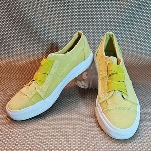 Blowfish Malibu Marley Slip-on Canvas Sneakers Yellow Size 8